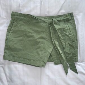 Olive Green Women's Wrap Shorts